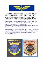 ANCIENS APPRENTIS DE LA DCAN ORAN
